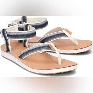 Teva Original Ombré Black/White Thong Sandals